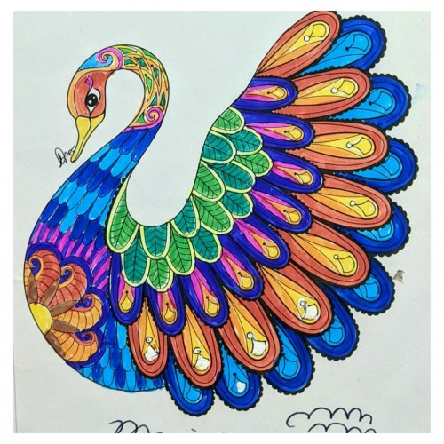 Colour to peacock