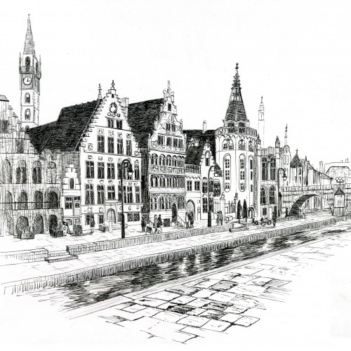 Graslei, Ghent