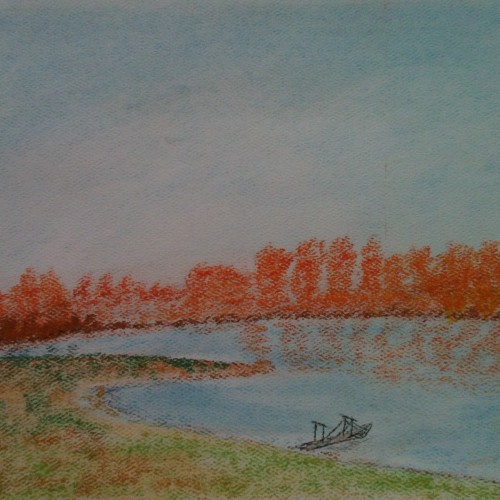 Based on Sisleys Autumn: View of the Seine from Bougival