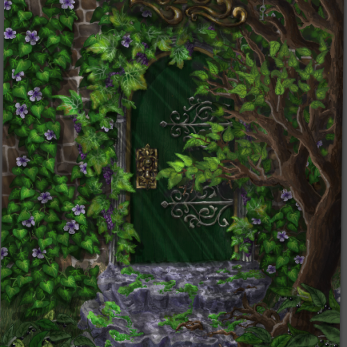 Secret garden door