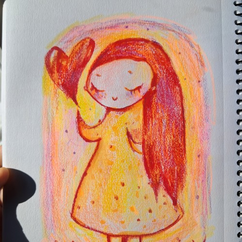 sunny hearty girl