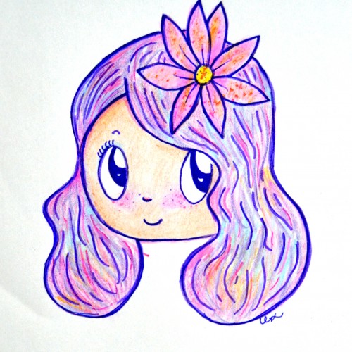 Purple flowergirl