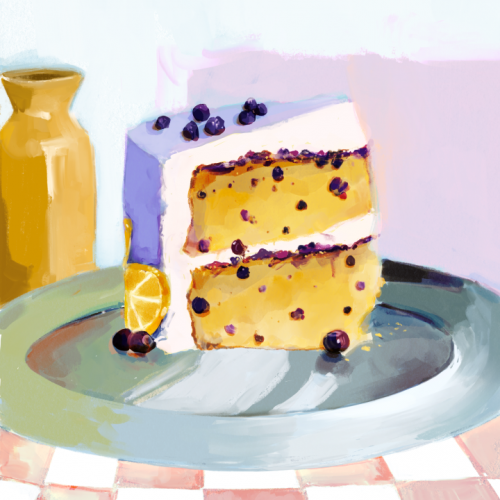 blueberry cake