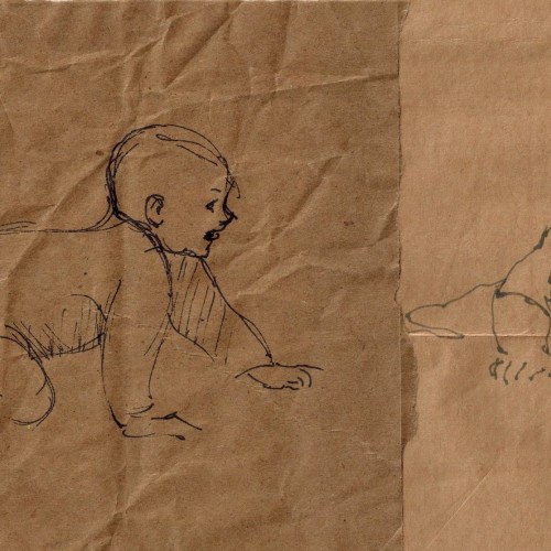 Babies on Paper Bags