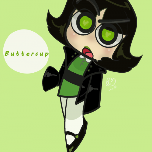 Illustration of Buttercup! (Powerpuff Girls)