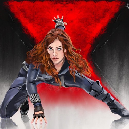 Black Widow Painting