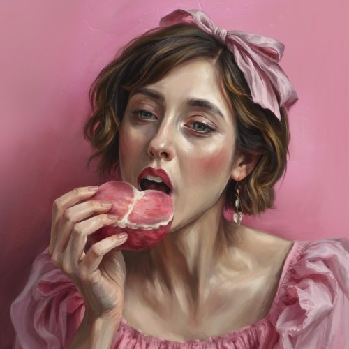 Painted with pink