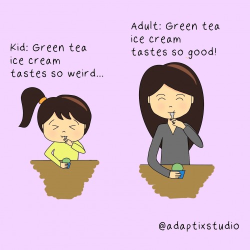 Kid vs adult - food
