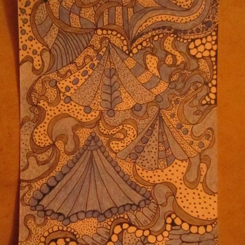 JUST ZENTANGLE ~ NO FACE THIS TIME
