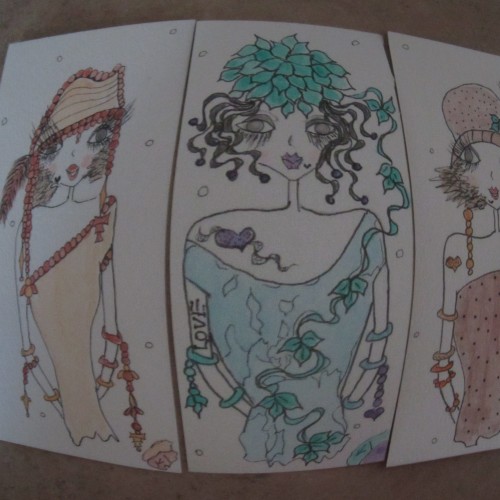 FISH EYE LENSE ~ THREE GIRLS