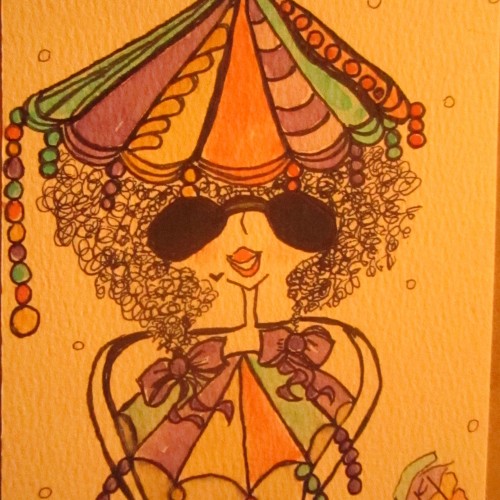 A LITTLE SECRET ~ WHEN YOU SEE ME WEARING SUNGLASSES;  IT MEANS MY DOODLE PERSON GOOFED UP ON MY EYES