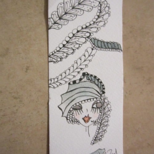 DRAWING MY FAVORITE PATTERNS ~ THEN ADDING A LITTLE PART TO MY GIRLS...THIS IS ONE OF FIVE 