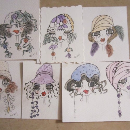 PREVIOUS POST WAS MY GIRLS WITH FLOWERS....THESE GIRLS WENT EARRING SHOPPING  