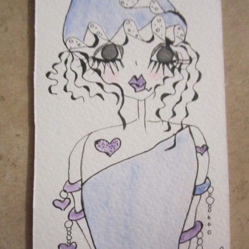 MY DOODLE PERSON IS TRYING TO LEARN A NEW ZEN PATTERN...{ON ME!} 
