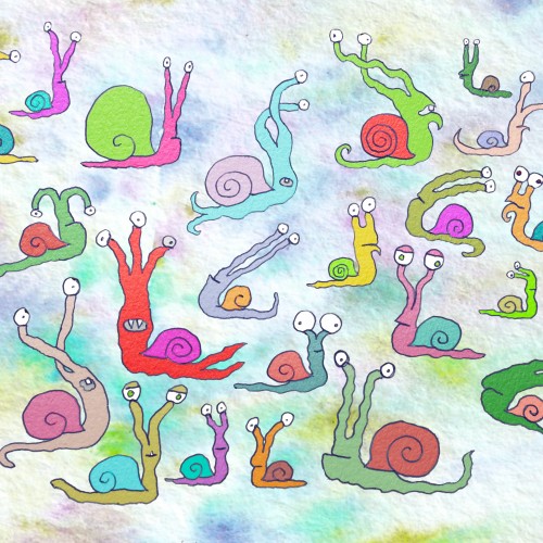 Morning snail art