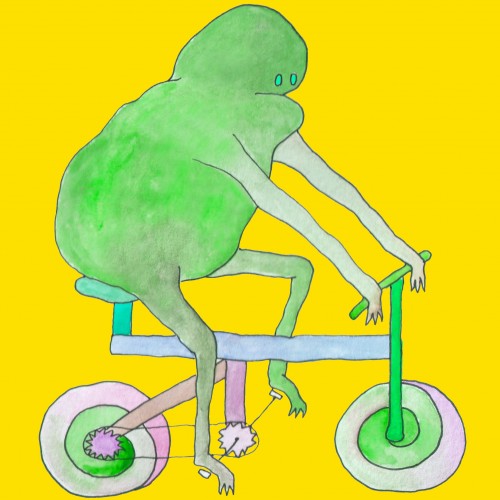 Frog Monster on a Bicycle
