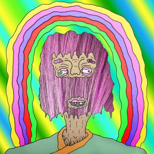 Purple hair rainbow guy