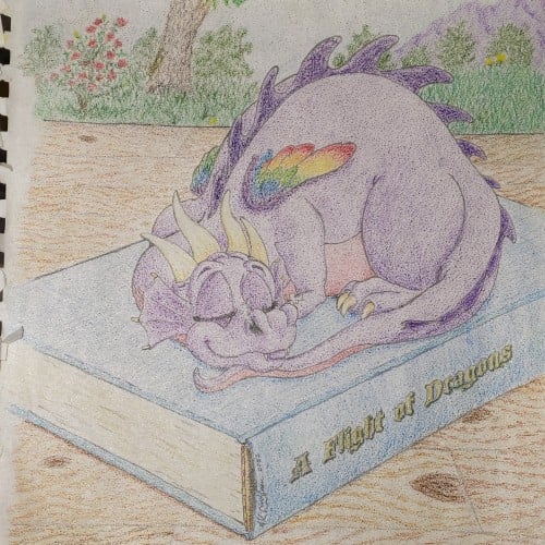 Sleeping Dragon on Book