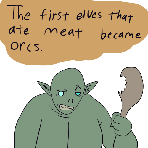 the orcz and the elves and the meatz