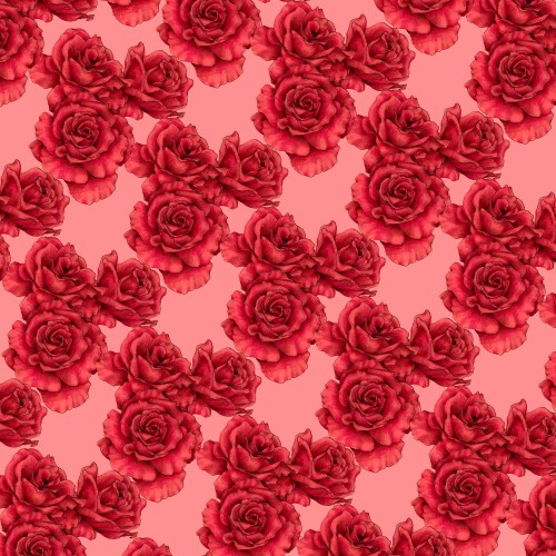 textile pattern in red