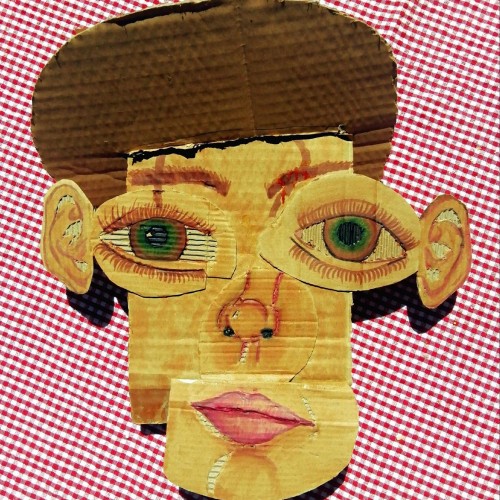 Cardboard portrait