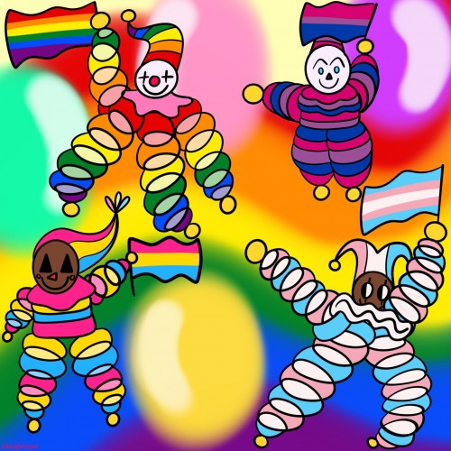 Pride clowns