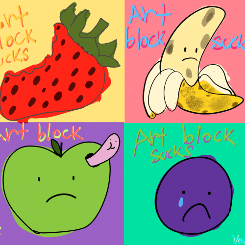 Sad fruits (Adobe Fresco)