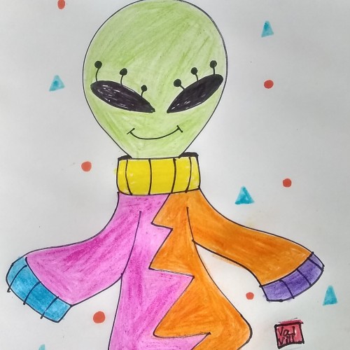 Alien doodle