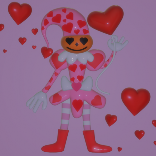 Pumpkin Jester (Hearts)