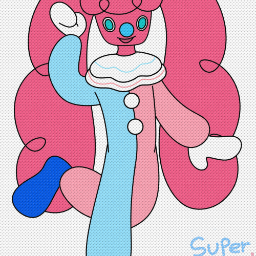 Super powered clown Sweetnette (clown oc form)