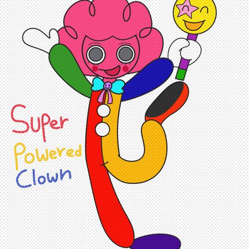 Super powered clown Cotten Flufe