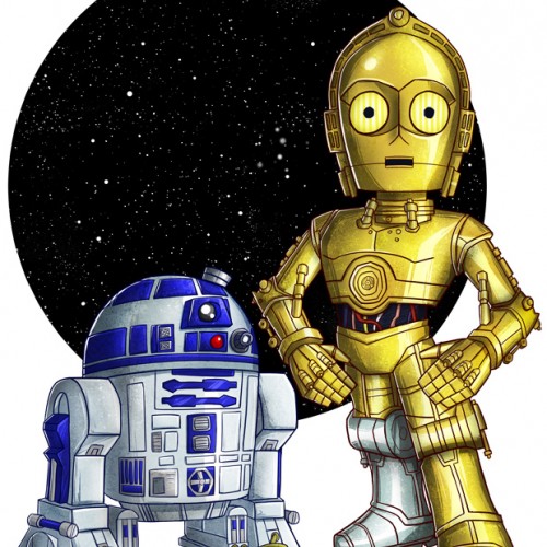 SD C-3P0& R2-D2