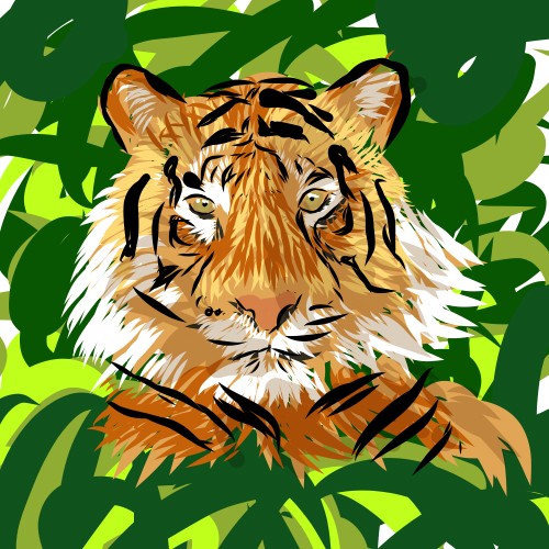 Scribble Tiger