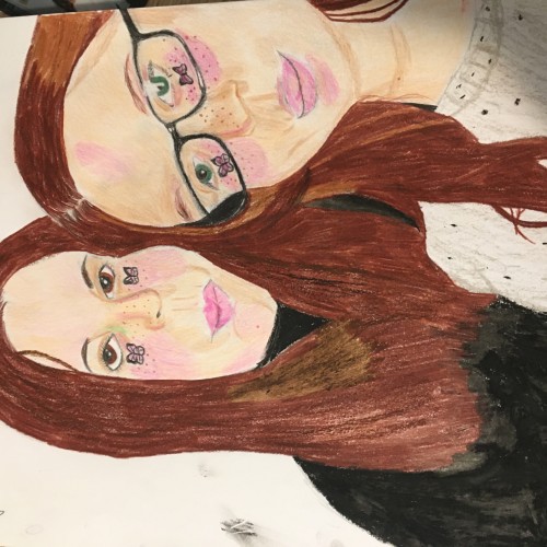 Bestfriends, drawn by Olivia Chambers