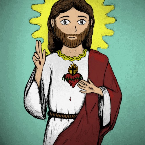 Jesus and His Sacred Heart