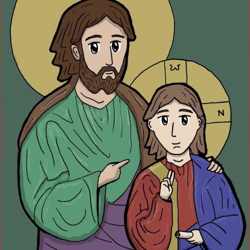 St. Joseph and Teenager Jesus
