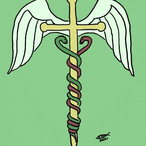 Caduceus Cross