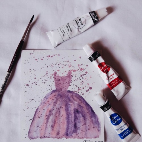 A wine-stained dress.