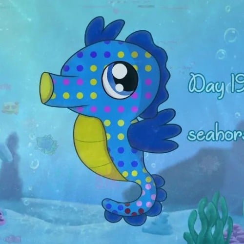 Junefairytale Day 19: seahorse