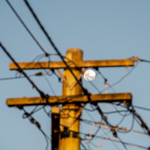 moon in focus