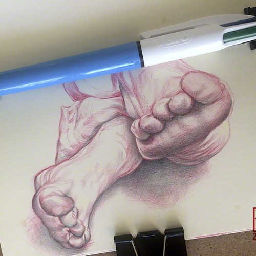 Footsies in my Moleskine