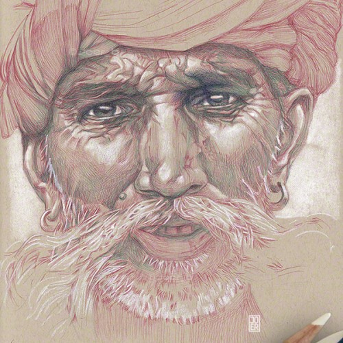 Bearded Man with Turban