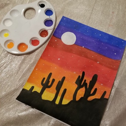 My first paintings