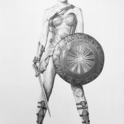 Diana Prince a.k.a. Wonder Woman in Amazonian gear