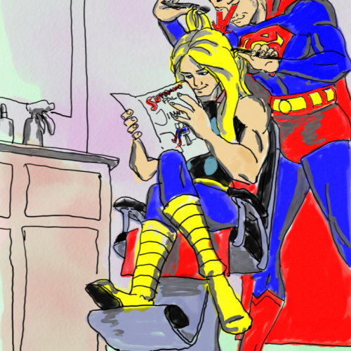 Thor Gets A Haircut.