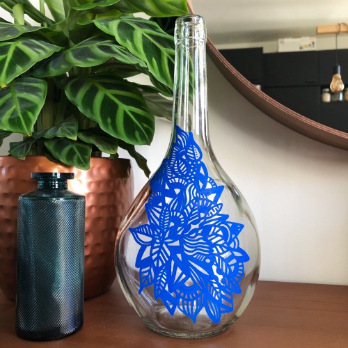 Paint - Acrylique - Posca - Vase en bleu