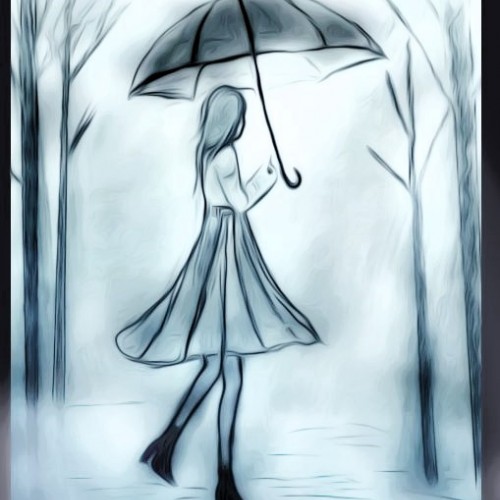 Girl with an umbrella