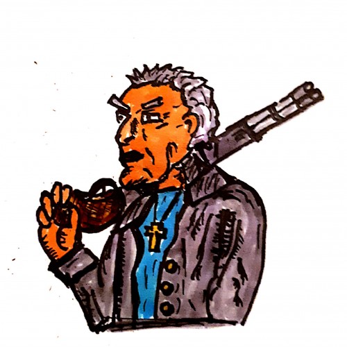 Old man with rifle