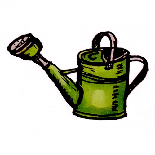 Green Watering Can