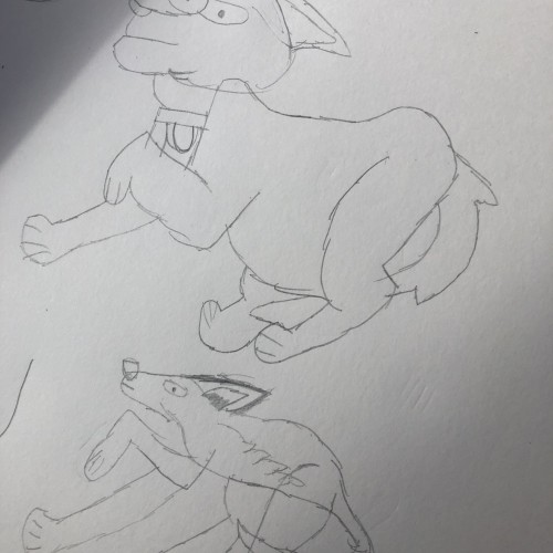 first dog sketches